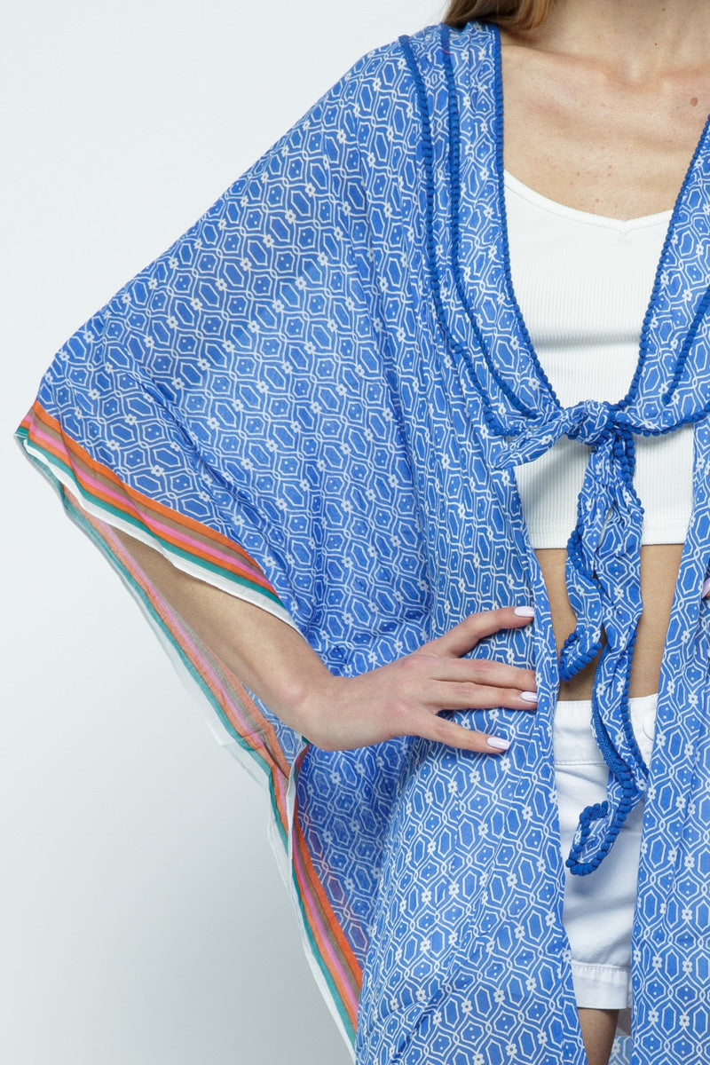 Raj Tasseled Kimono - Rajimports - Women's Clothing