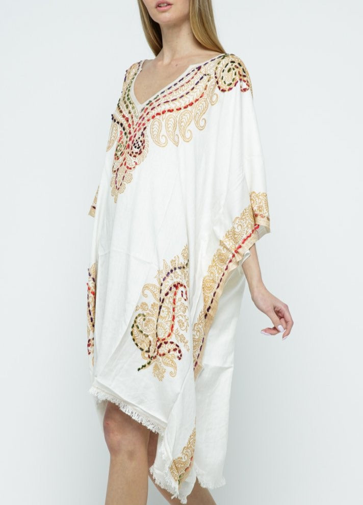 Raj Woven Stitch Kaftan - Rajimports - Women's Clothing