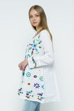 Gigi Floral Embroidered Detail Tunic - Rajimports - Women's Clothing