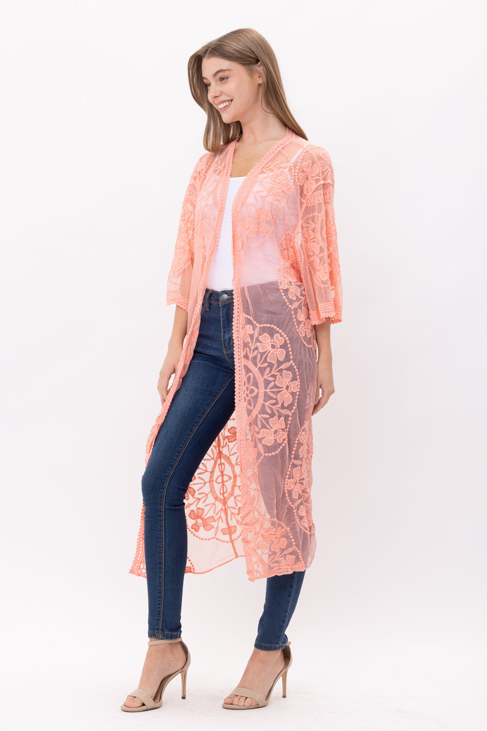 ANAISA LACE DUSTER KIMONO - Rajimports - Women's Clothing