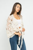 HAILEY FLORAL WRAP KIMONO - Rajimports - Women's Clothing