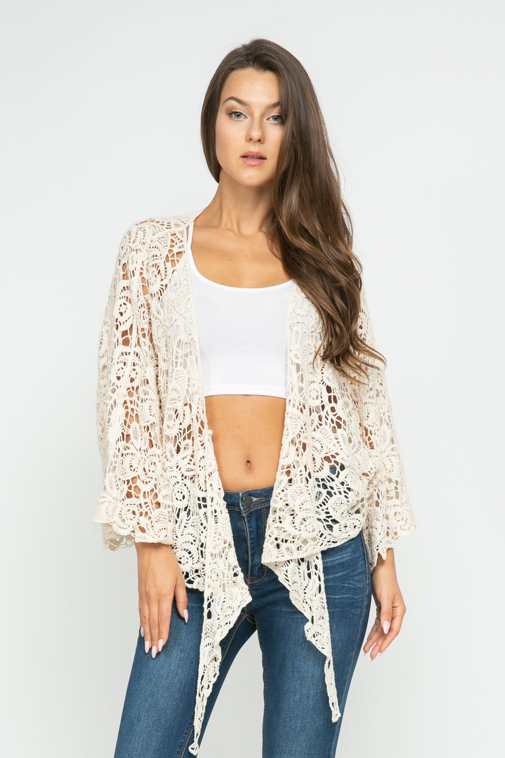 HAILEY FLORAL WRAP KIMONO - Rajimports - Women's Clothing