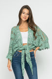 HAILEY FLORAL WRAP KIMONO - Rajimports - Women's Clothing