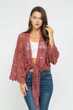 HAILEY FLORAL WRAP KIMONO - Rajimports - Women's Clothing