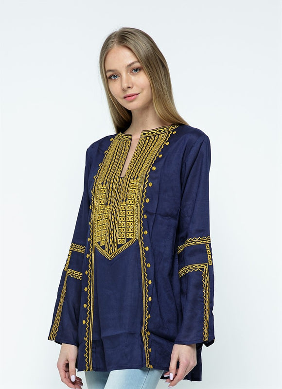 Ali Embroidered Tunic - Rajimports - Women's Clothing