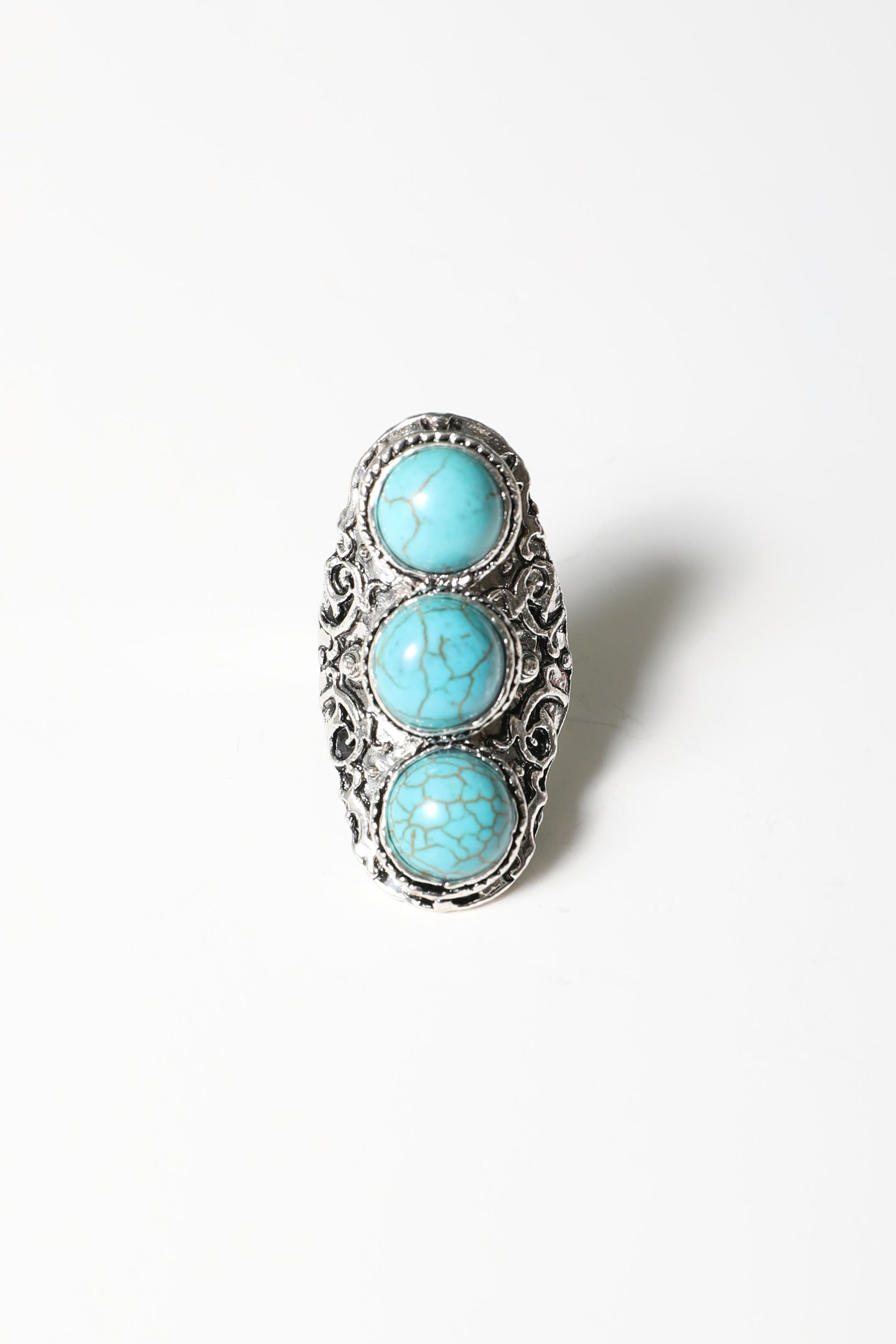 3-Tier Turquoise Ring Jewelry