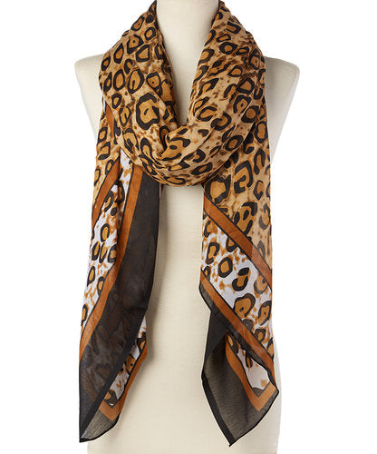 Raj Scarf Cheetah - Rajimports - Women's Clothing