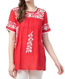 Raj Machine Embroidered Top - Rajimports - Women's Clothing