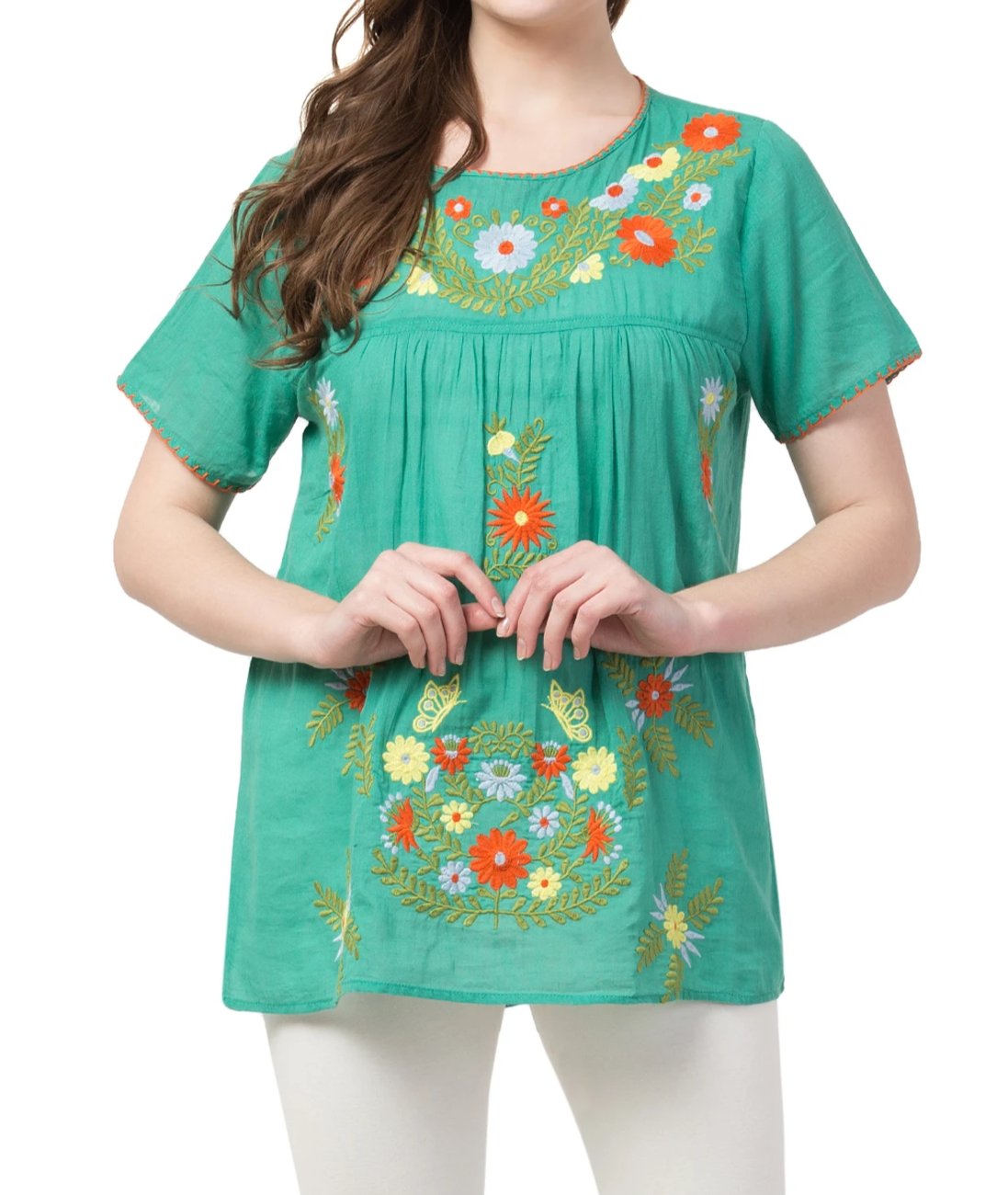 Raj Machine Embroidered Top - Rajimports - Women's Clothing