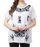 Raj Machine Embroidered Top - Rajimports - Women's Clothing