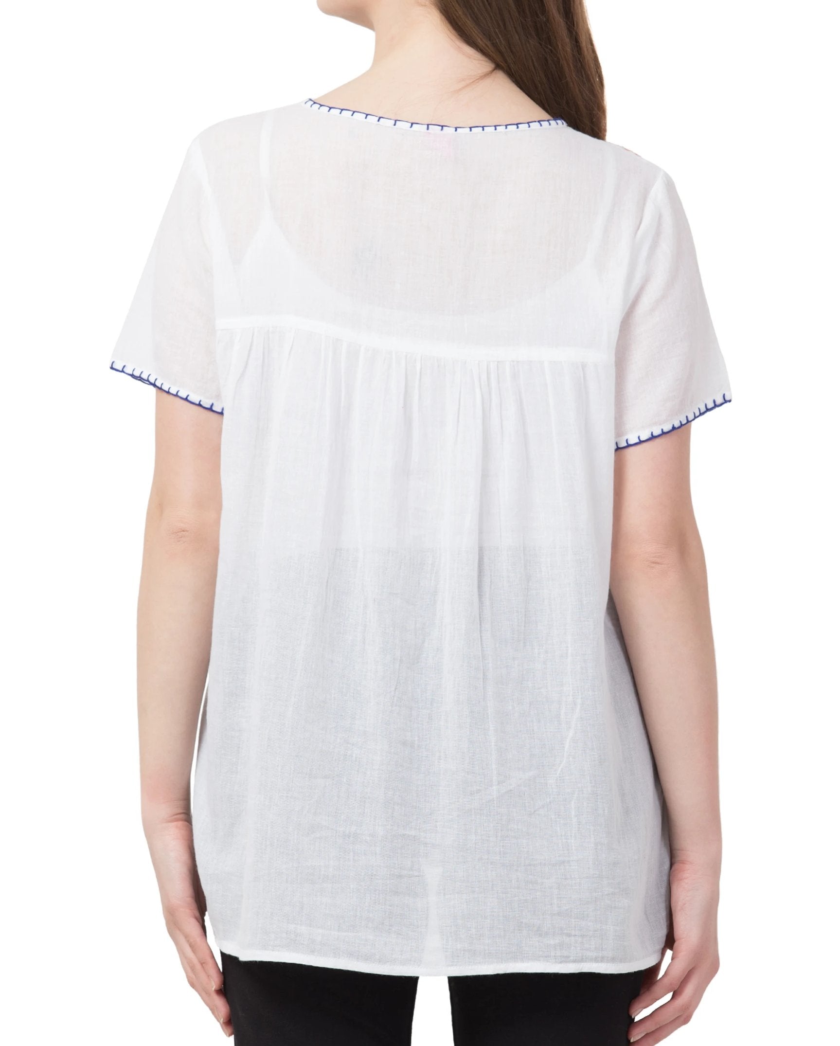 Raj Machine Embroidered Top - Rajimports - Women's Clothing