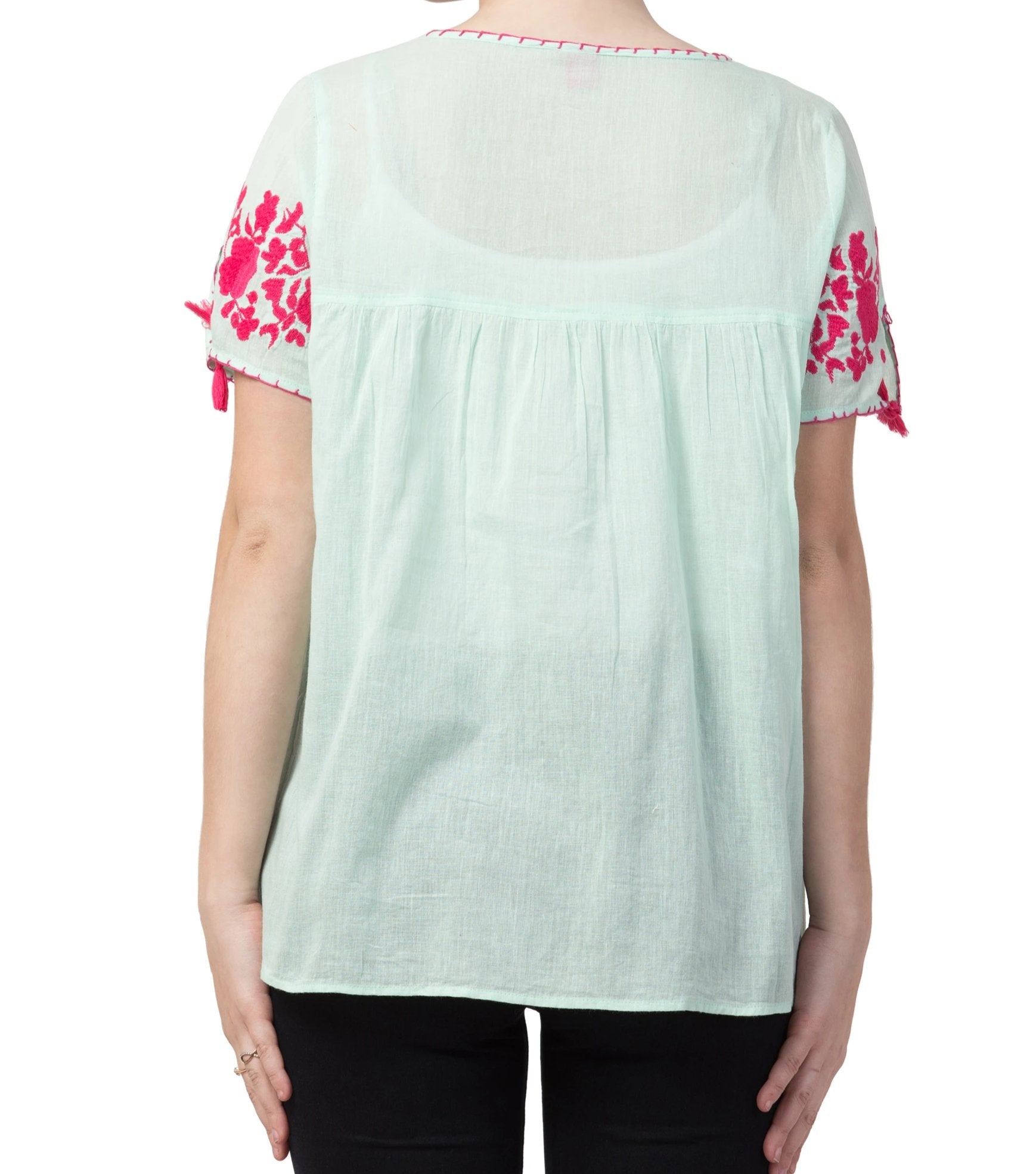 Raj Machine Embroidered Top - Rajimports - Women's Clothing