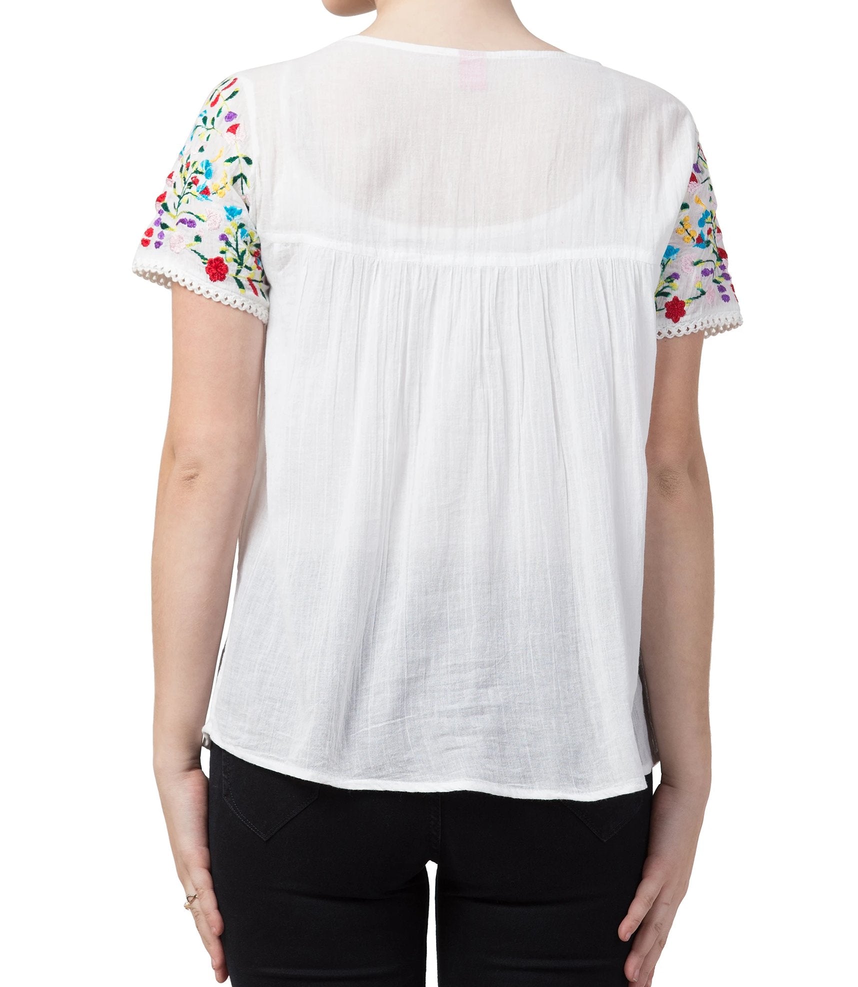 Raj Machine Embroidered Top - Rajimports - Women's Clothing