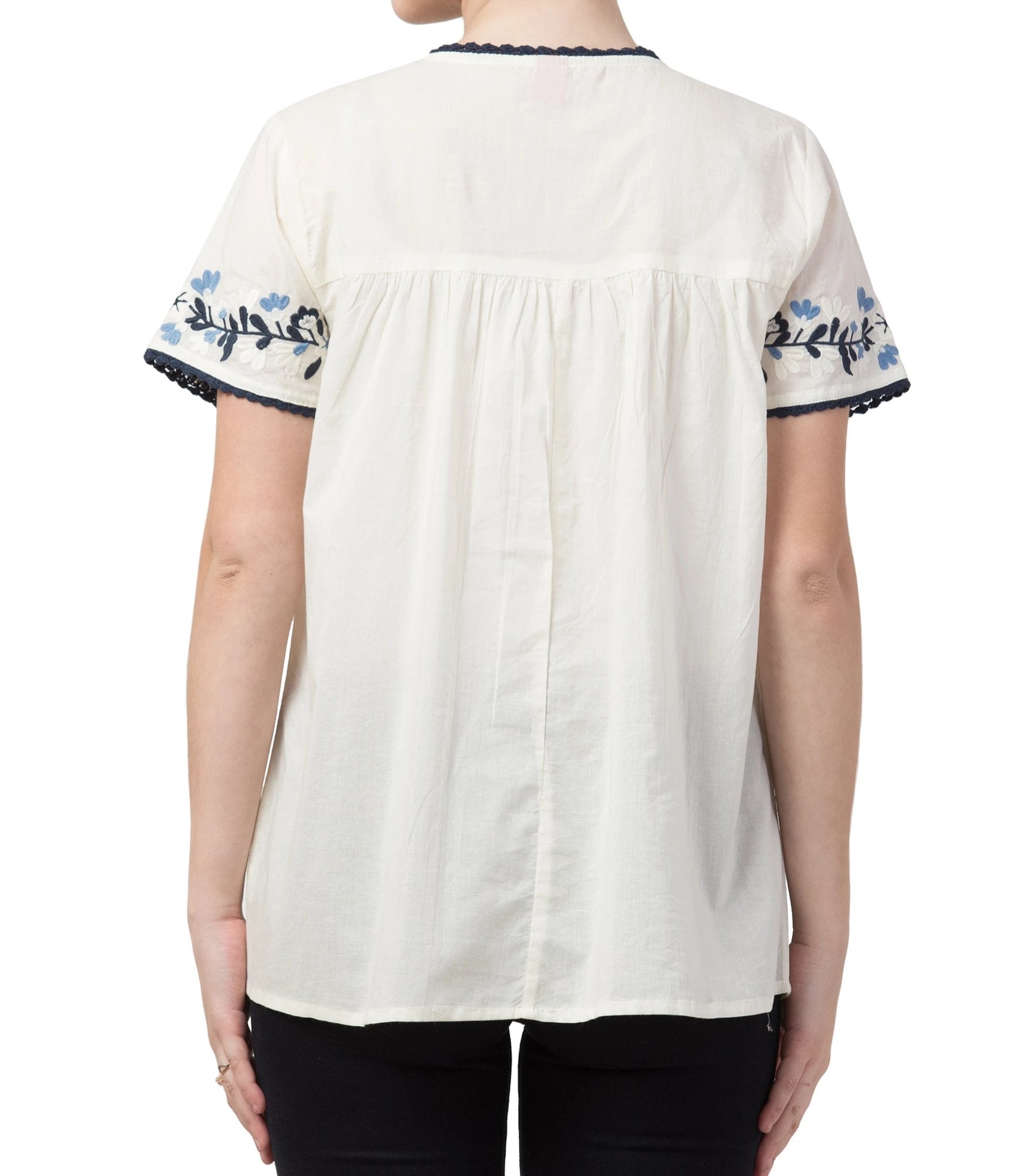 Raj Machine Embroidered Top - Rajimports - Women's Clothing