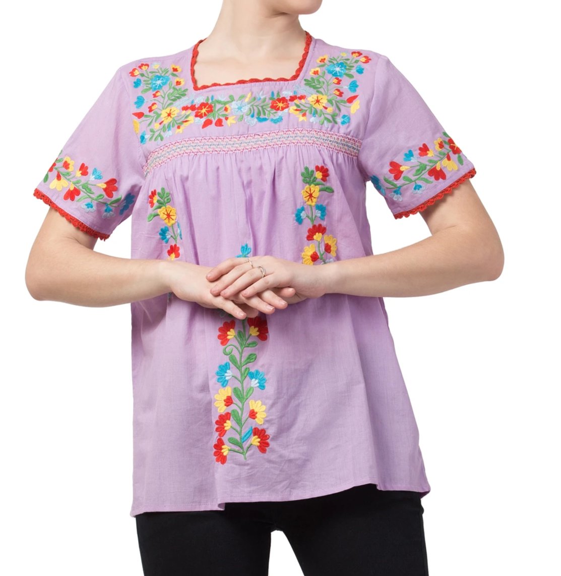 Raj Machine Embroidered Top - Rajimports - Women's Clothing