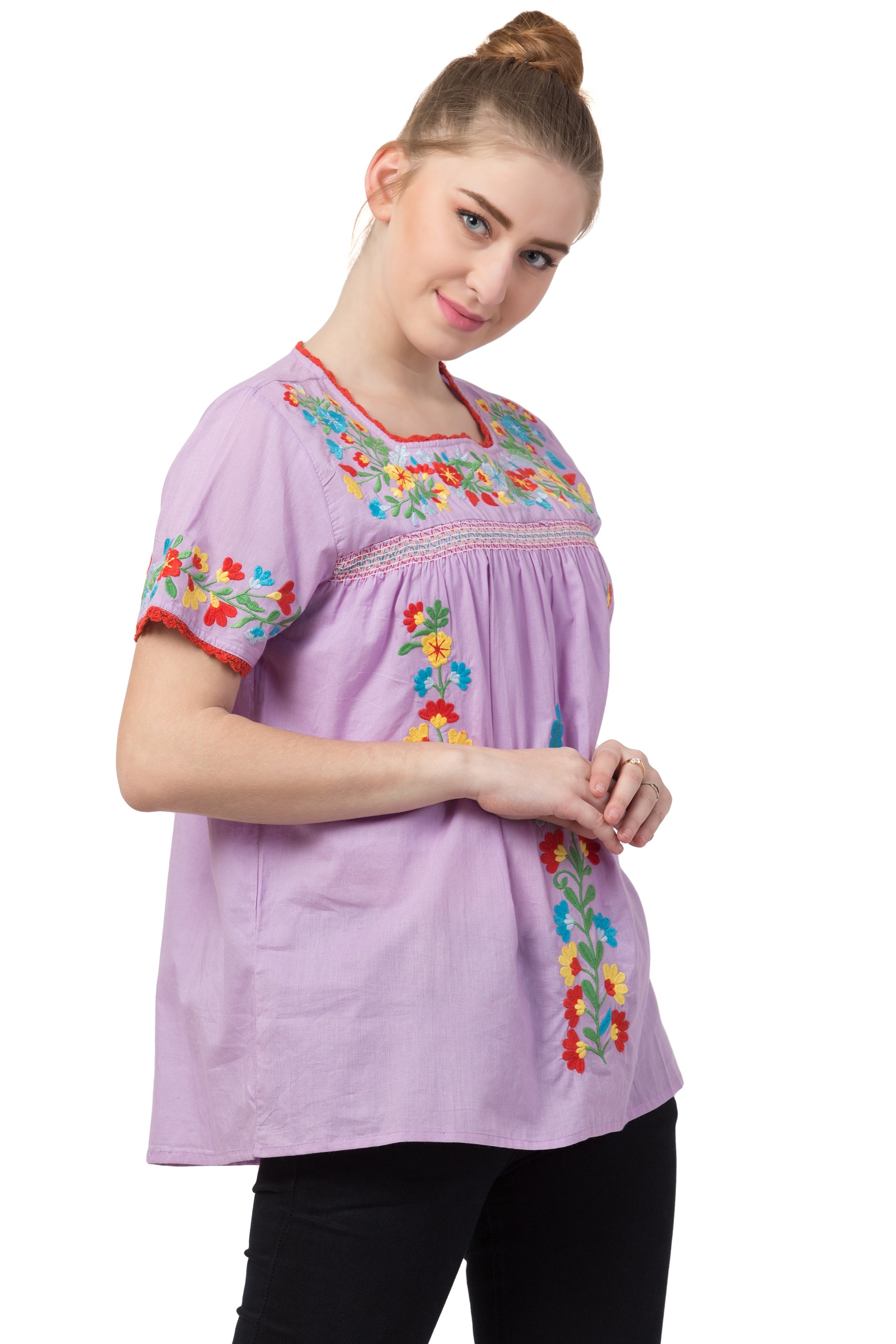 Raj Machine Embroidered Top - Rajimports - Women's Clothing