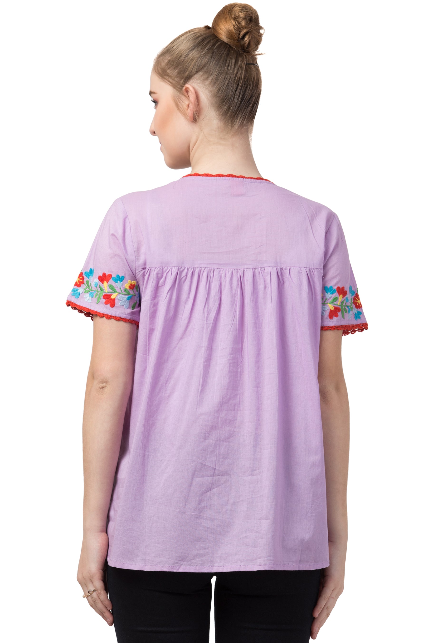 Raj Machine Embroidered Top - Rajimports - Women's Clothing