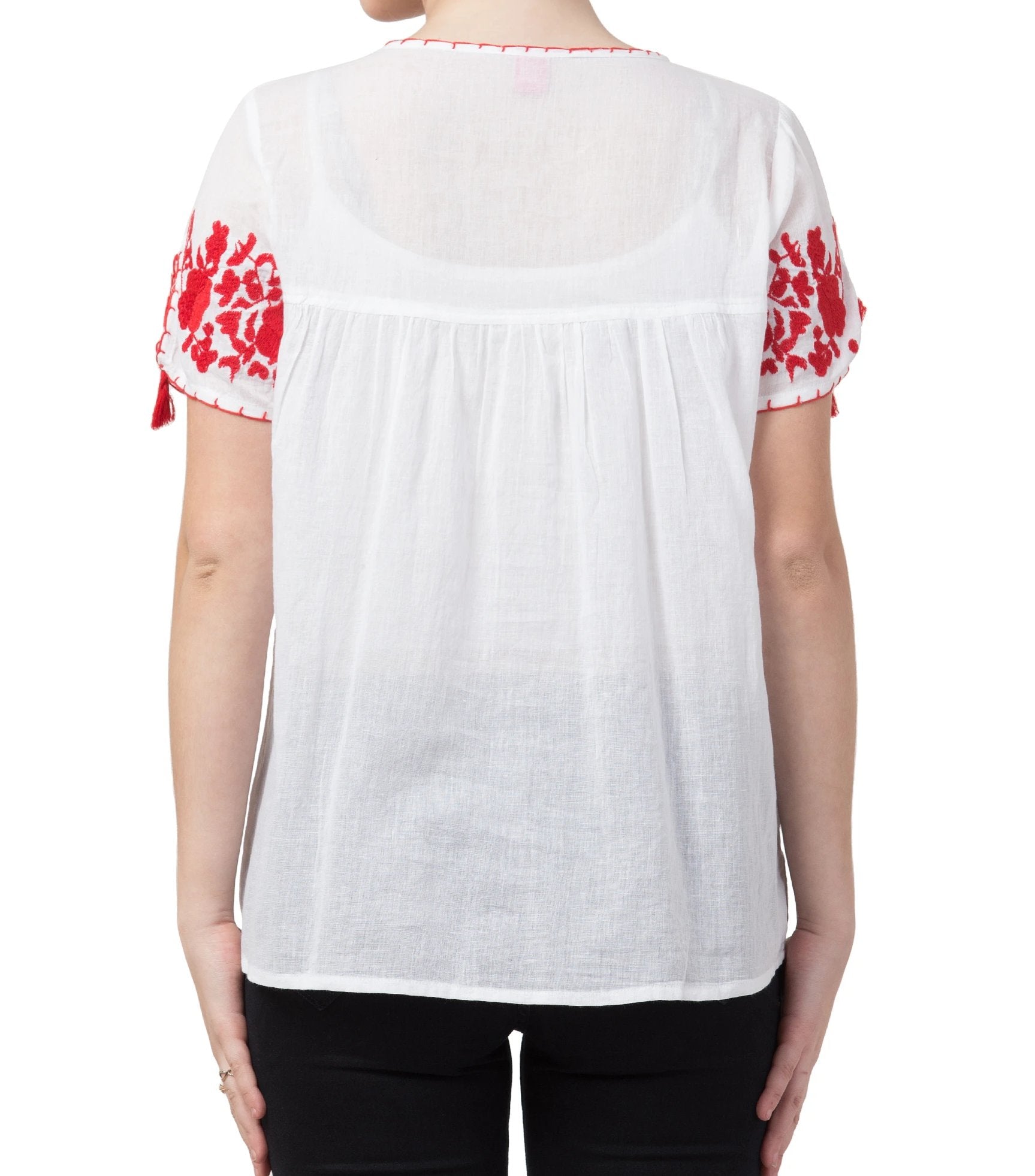 Raj Machine Embroidered Top - Rajimports - Women's Clothing