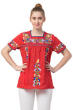 Raj Machine Embroidered Top - Rajimports - Women's Clothing