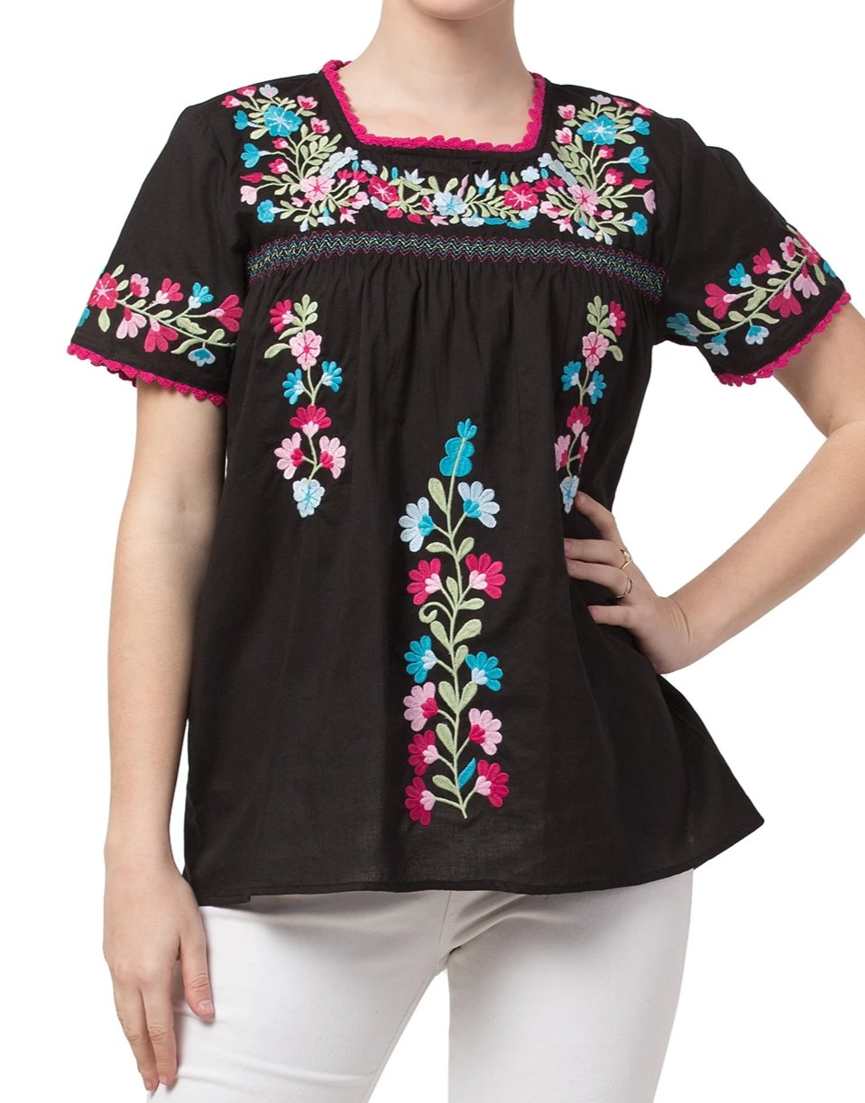 Raj Machine Embroidered Top - Rajimports - Women's Clothing