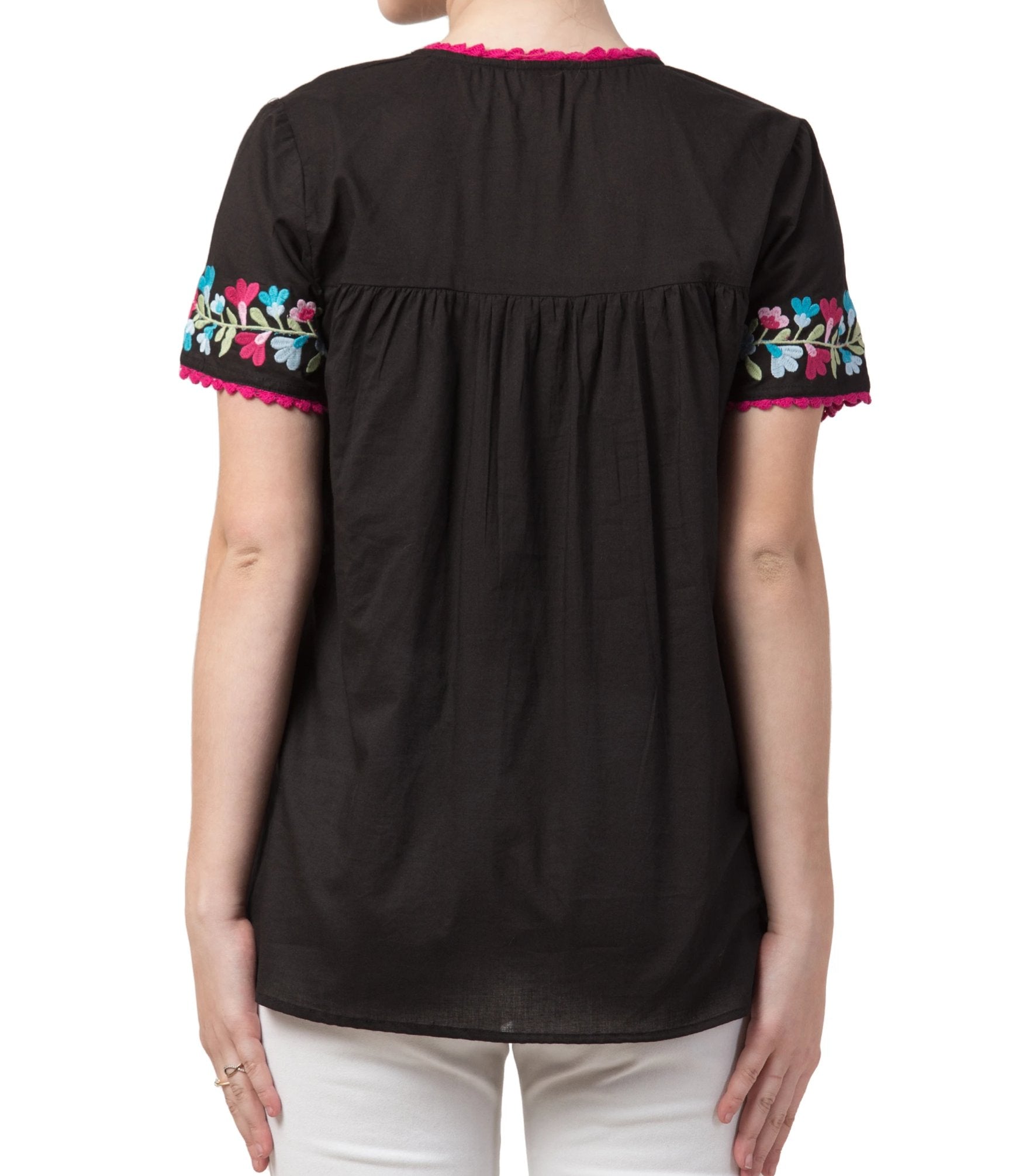 Raj Machine Embroidered Top - Rajimports - Women's Clothing