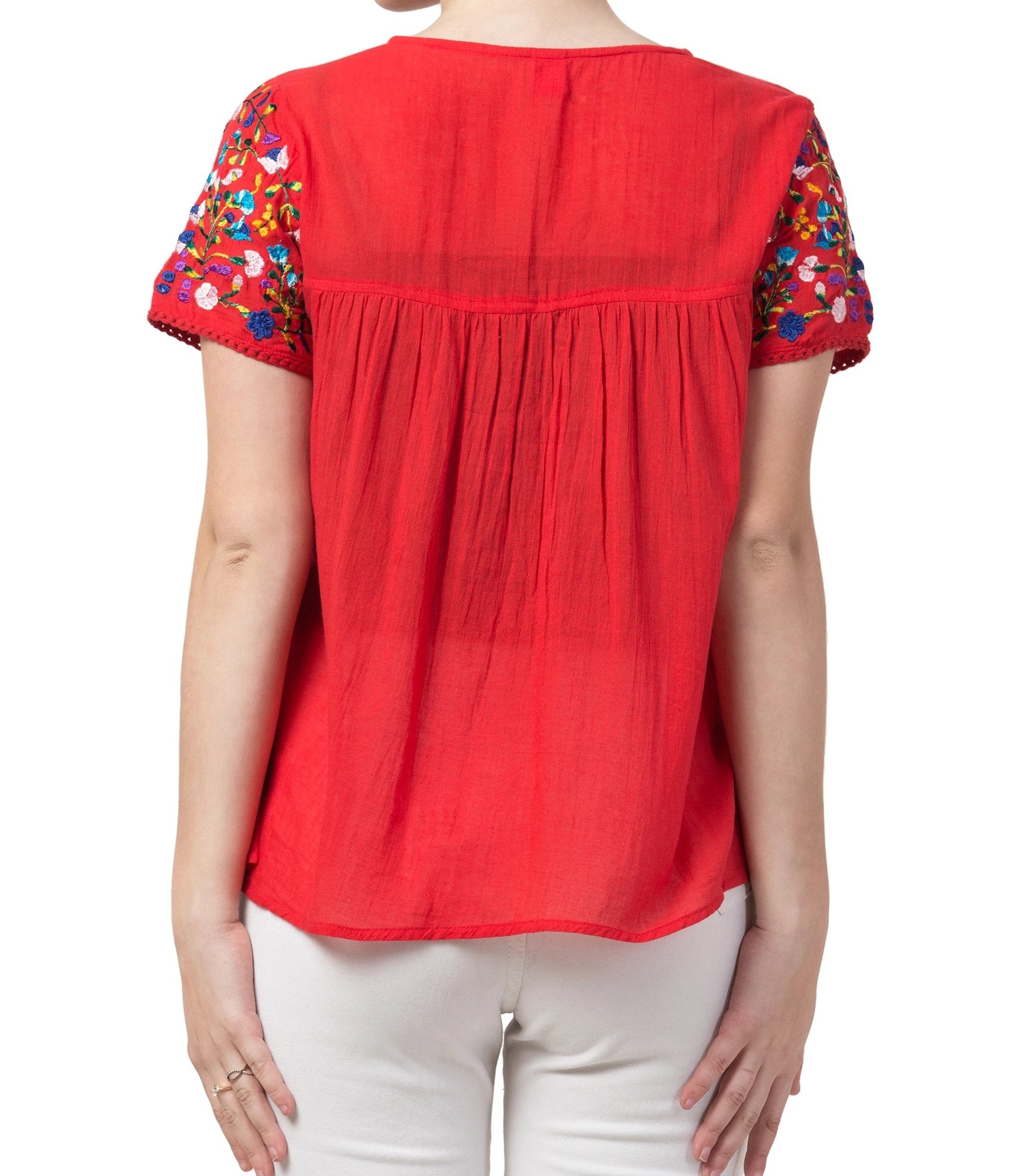 Raj Machine Embroidered Top - Rajimports - Women's Clothing