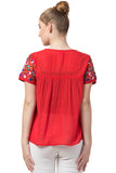 Raj Machine Embroidered Top - Rajimports - Women's Clothing