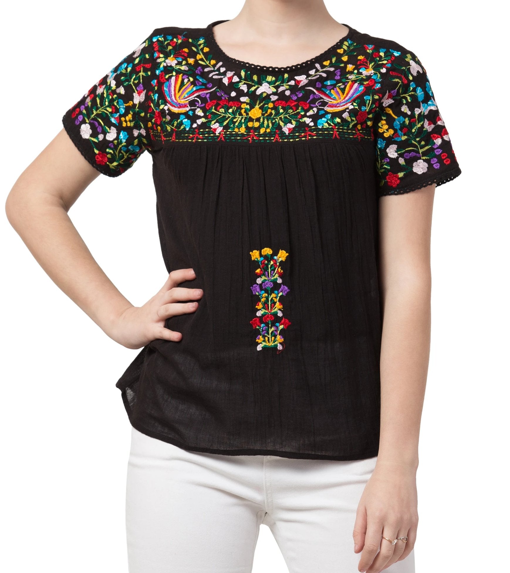 Raj Machine Embroidered Top - Rajimports - Women's Clothing