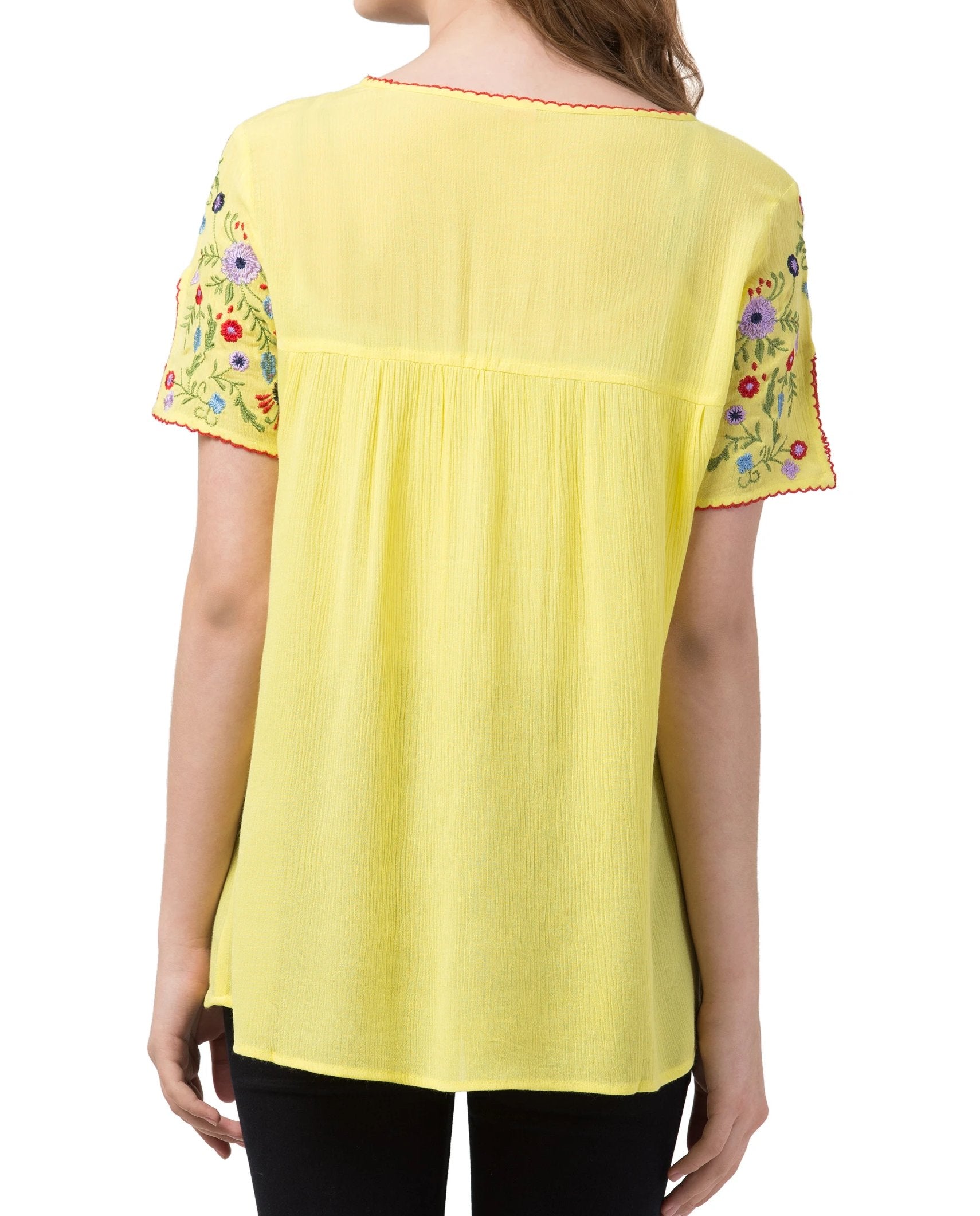 Raj Machine Embroidered Top - Rajimports - Women's Clothing