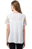 Raj Machine Embroidered Top - Rajimports - Women's Clothing