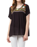 Raj Machine Embroidered Top - Rajimports - Women's Clothing