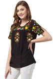 Raj Machine Embroidered Top - Rajimports - Women's Clothing