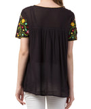 Raj Machine Embroidered Top - Rajimports - Women's Clothing