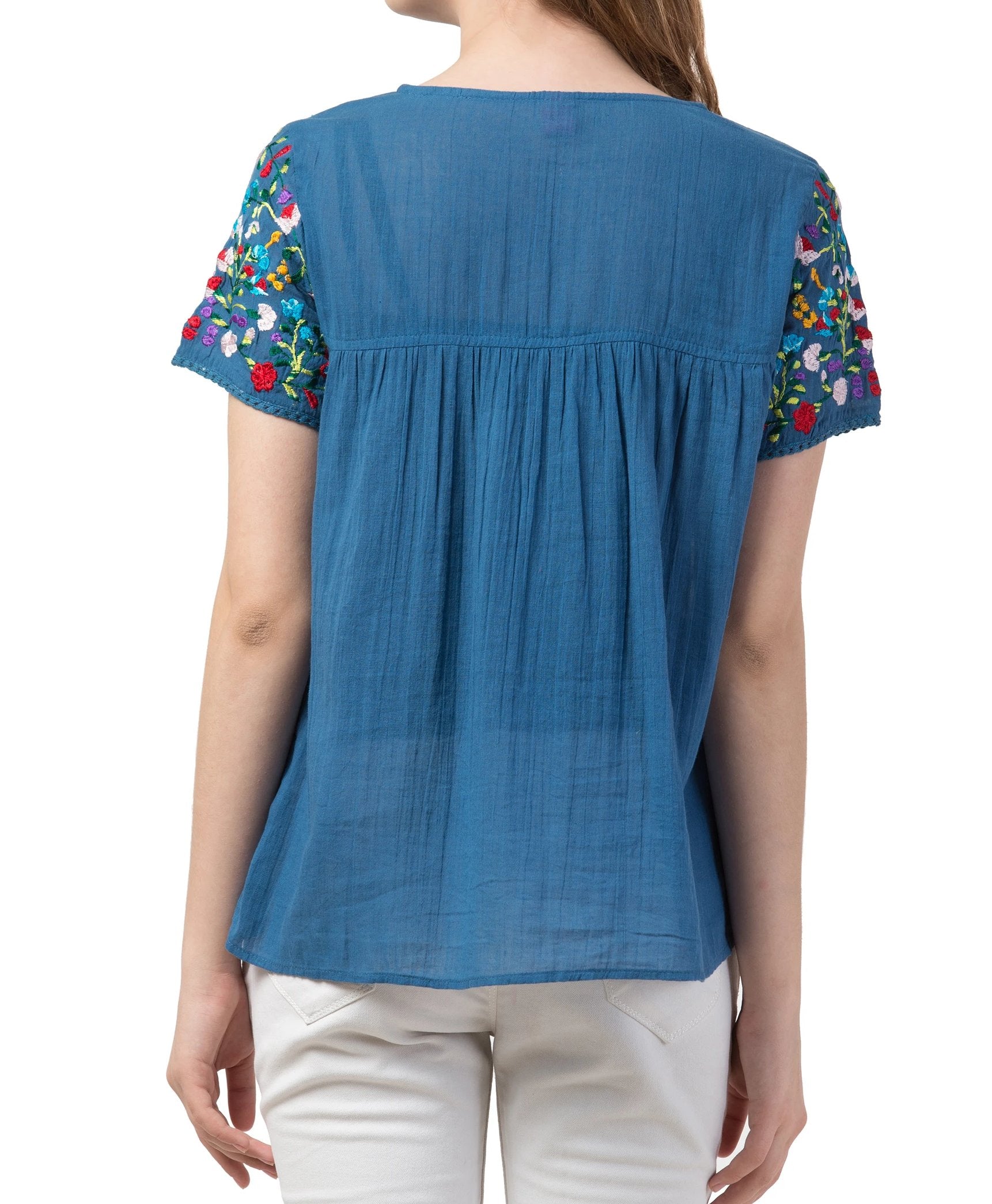 Raj Machine Embroidered Top - Rajimports - Women's Clothing