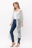 MELODY LACE DUSTER KIMONO - Rajimports - Women's Clothing