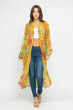 RAJ SERENA MOSAIC KIMONO - quetzals