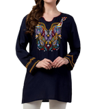 RAJ GARCELLE EMBROIDERED TUNIC - Rajimports - Women's Clothing