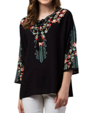 RAJ SONAH EMBROIDERED BLOUSE - Rajimports - Women's Clothing