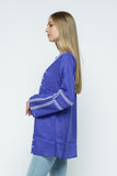 RAJ ALI EMBROIDERED TUNIC - IRIS - quetzals