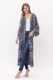 SIERRA THICK STITCH EMBROIDERED DUSTER - Rajimports - Women's Clothing