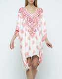 Raj Woven Stitch Kaftan - Rajimports - Women's Clothing