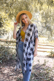 Classic Lightweight Buffalo Check Kimono