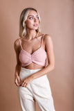 Cuddle Season Knit Pattern Brami Bralette XS/S / Blush