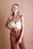 Cuddle Season Knit Pattern Brami Bralette XS/S / Mint