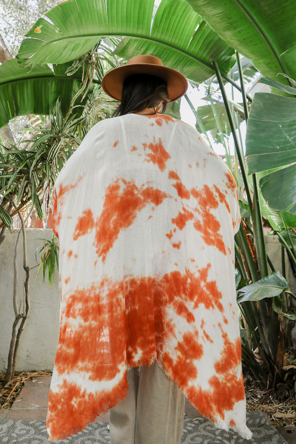 Festive Tie-Dye Kimono