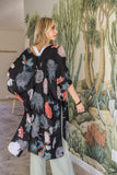 Floral Motif Combo Kimono