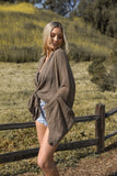 Flounce Sleeve Kimono Wrap