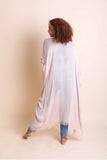 Frayed Trim Kimono Ponchos