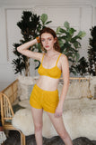 Front Snap Lounge Bralette XS/S / Mustard