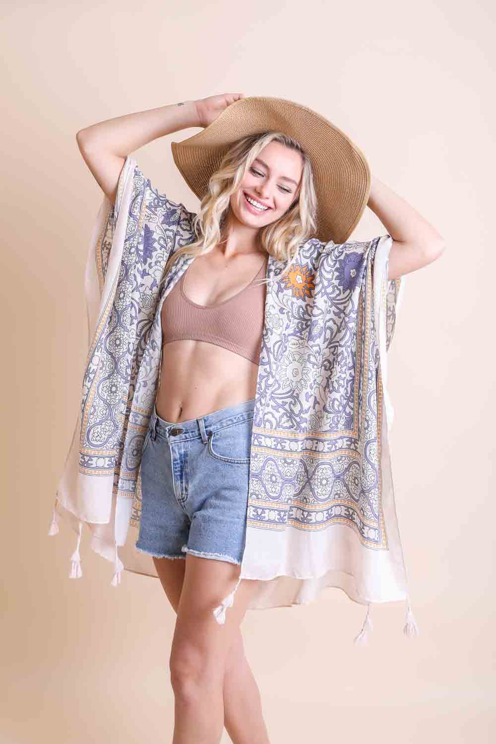 Moroccan Inspired Tapestry Kimono